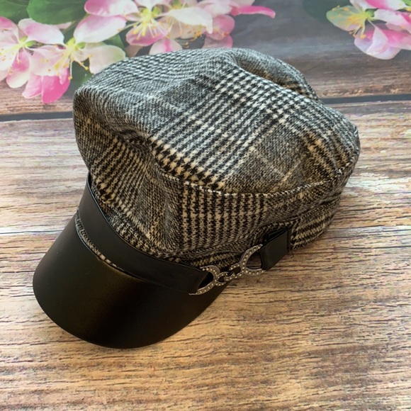 Magid Accessories - Magid • Plaid Cap Pleather/Bling Trim • NEW!